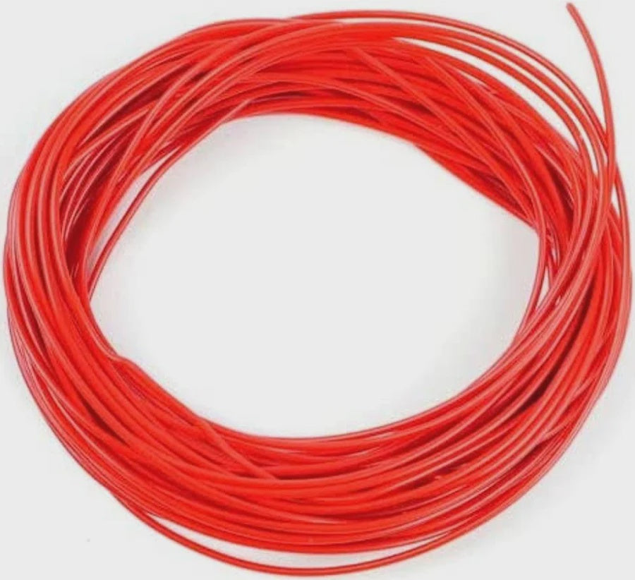10m Wire - 10/0.1mm 'Red'