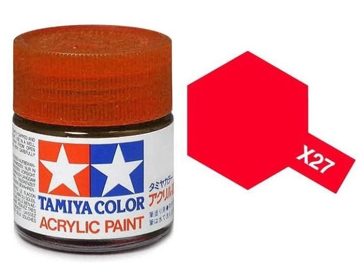 X27 Clear Red 'Gloss' 10ml