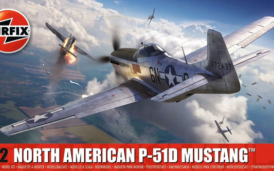 Airfix North American P-51D Mustang 1:72 Scale, A01004B