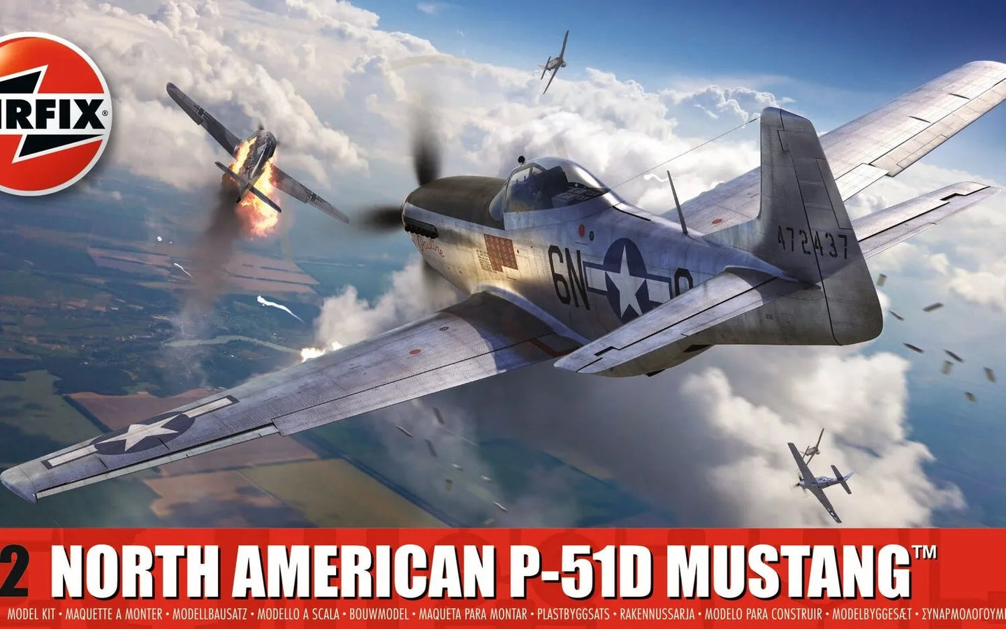 Airfix North American P-51D Mustang 1:72 Scale, A01004B