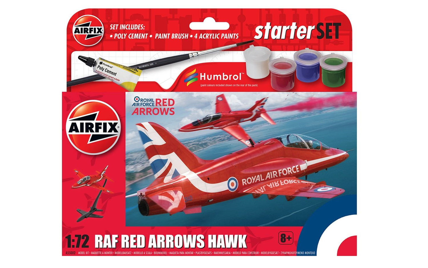 Airfix RAF Red Arrows Hawk 1:72 Scale, A55002