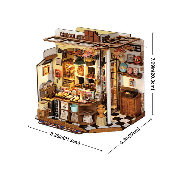 Rolife Henry’s Chocolate Shop DIY Miniature Model Kit, DG174