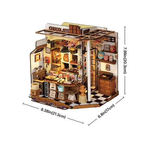 Rolife Henry’s Chocolate Shop DIY Miniature Model Kit, DG174