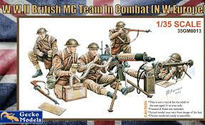 35GM0013- W.W.II British MG Team In Combat (N.W.Europe), Scale 1:35
