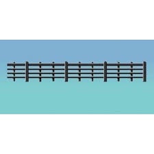 425 - Wooden Lineside Fencing (Black) OO/HO