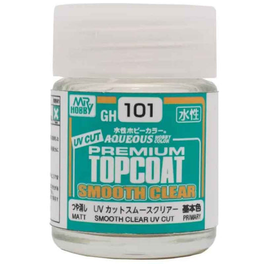 GH101 -  UV Cut, Pemium Topcoat, Smooth Clear (Matt) 18ml