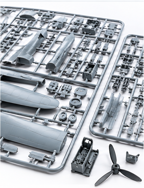 Model kit parts and complexity