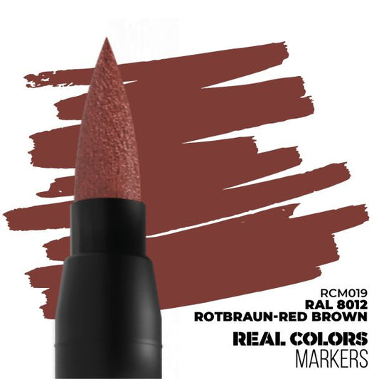 AK: Ral 8012 Rotbraun-Red Brown Real Color Marker, RCM019