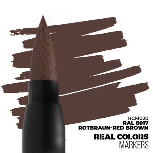 AK: Ral 8017 Rotbraun-Red Brown Real Color Marker, RCM020