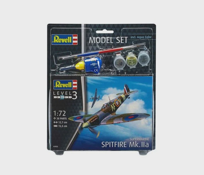Revell Supermarine Spitfire Mk.IIa, Gift Set 1:72 Scale, 63953
