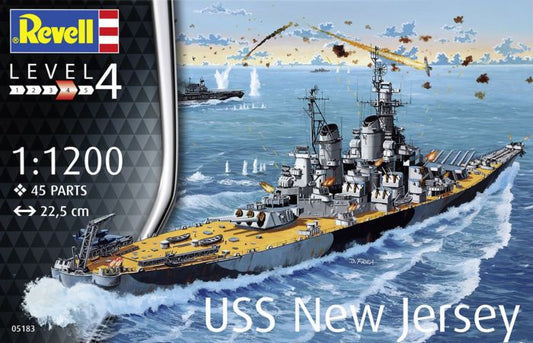 05183 - USS New Jersey, 1:1200 Scale