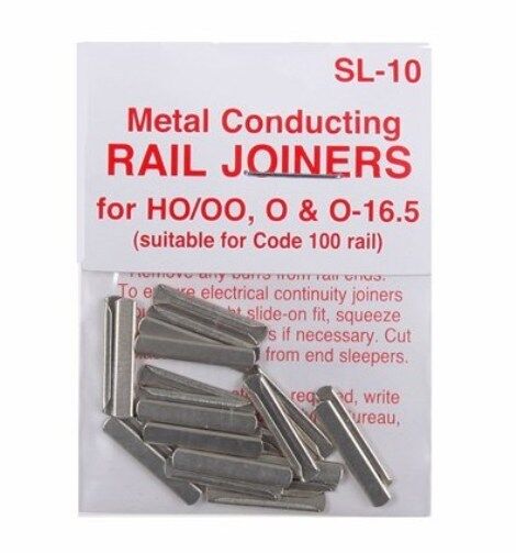 SL-10 Rail Joiners, Code 100 (OO/HO)