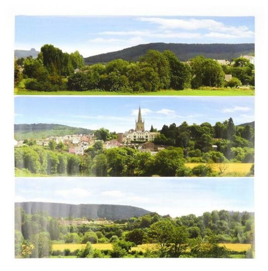 GM758 Pretty British Town Small Photo Backscene (1372x152mm)
