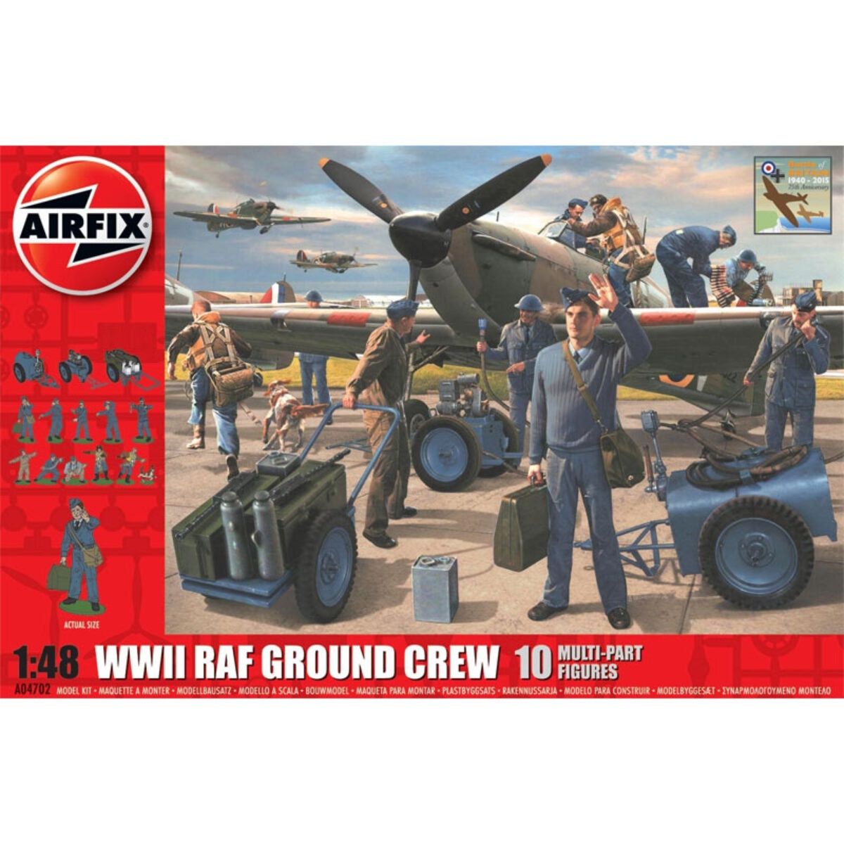 Airfix WWII RAF Ground Crew 1:48 Scale, A04702