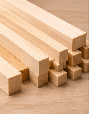 Balsa and basswood strips