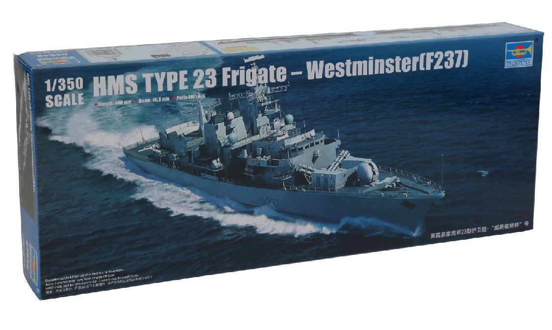 Trumpeter British Royal Navy HMS Westminster F237 Type 23 British Frigate Ship 1:350 Scale, 04546