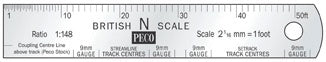 SL-320 N Scale Rule
