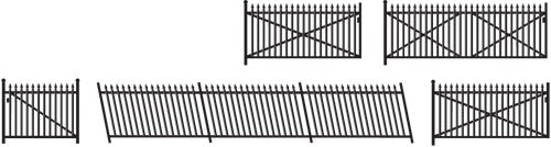 246 GWR Spear Fencing, Black, Ramps & Gates