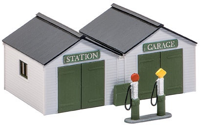 SS12 Station Garage, with Vintage Pumps & Oil Cabinet