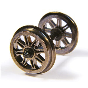 36-028 Metal Split Spoked Wagon Wheels (x10)