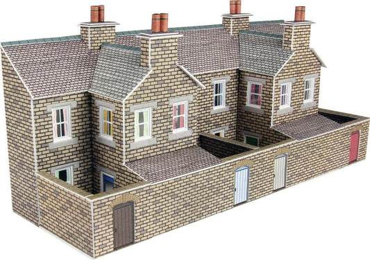 PN177  Low relief terraced house backs - stone