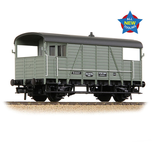 38-917 SE&CR 25T 'Dancehall' Brake Van BR Grey