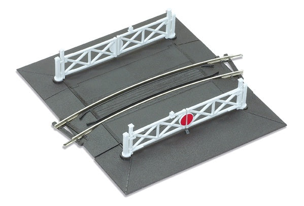 ST-267 - Curved (No.4 Rad.) Level Crossing, complete with 2 ramps & 4 gates