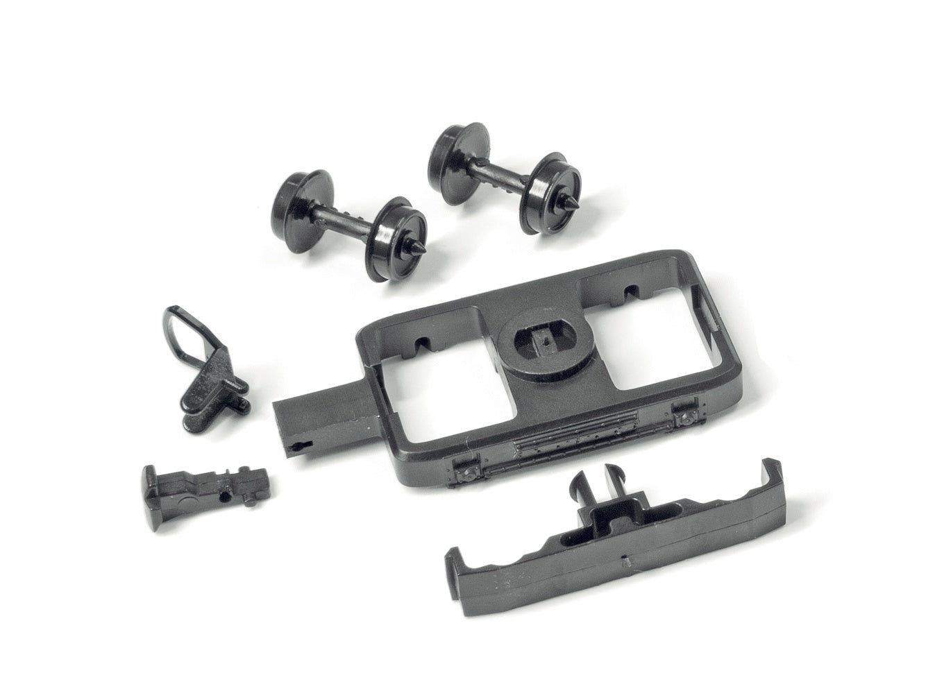 GR-104 OO-9 Narrow Gauge Coach Bogies, Wheels & Couplers