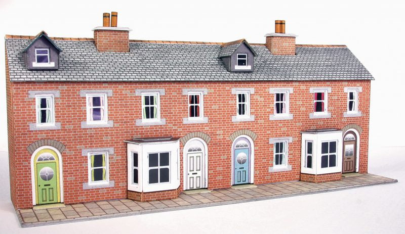 PN174 Low Relief Terraced House Fronts Brick