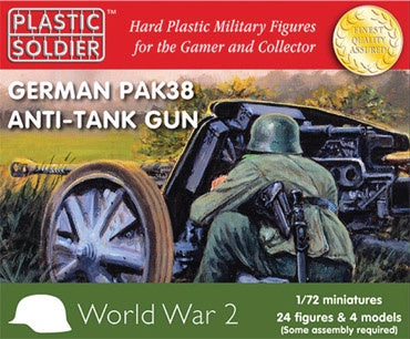 WW2G20003 - 1/72nd German PAK 38 Anti-Tanked Gun