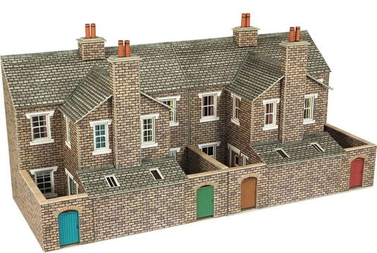 PO277 Low relief terraced house backs - stone