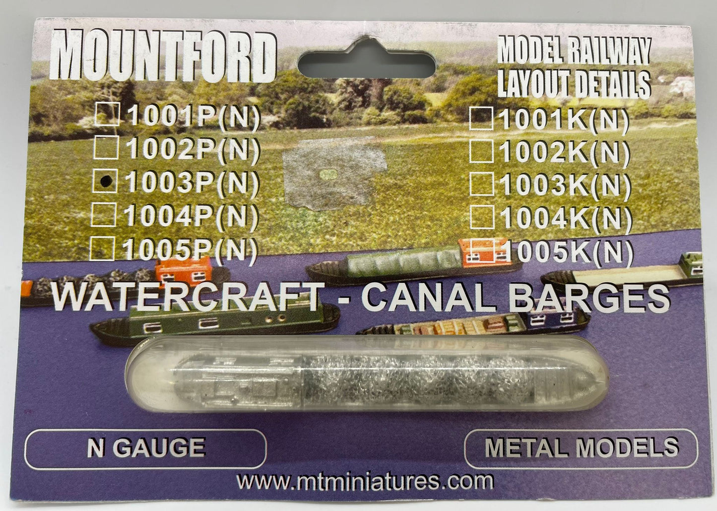 1003P - Mountford, Watercraft - Canal Barges (N)