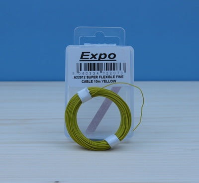 A22012 Super Flexible Fine Cable Yellow 10 Metre