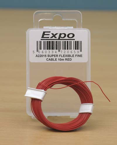 A22015 Super Flexible Fine Cable Red 10 Metre