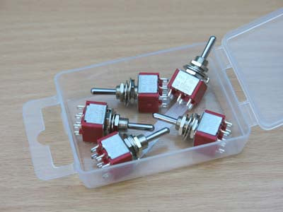A28014 PACK OF 5 DPDT ON/ON SWITCHES