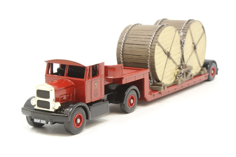 DG112005 - Scammel Tractor with Artic Low Loader and Cable Drum Load 'GPO'