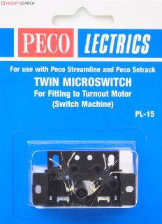 PL-15 Twin Micro Switch Kit, for fitting to turnout motor PL-10