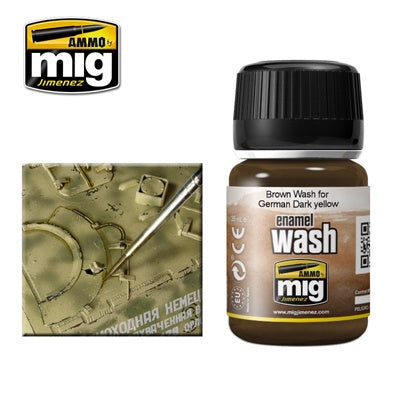 MIG1000 Brown Wash for German Dark Yellow