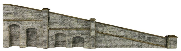 PN149  Tapered Retaining Walls - Stone x2
