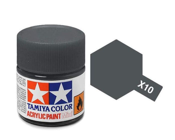 (Gloss) X-10 - Gun Metal, 10ml