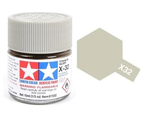 X32 Titanium Silver 'Gloss' 10ml