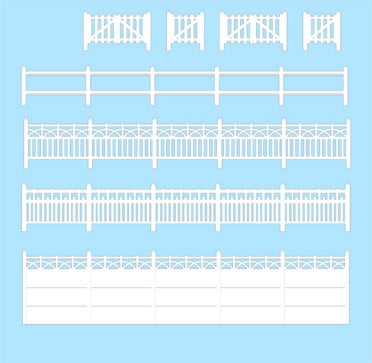 SS43 Concrete Fencing, 4 Different Types