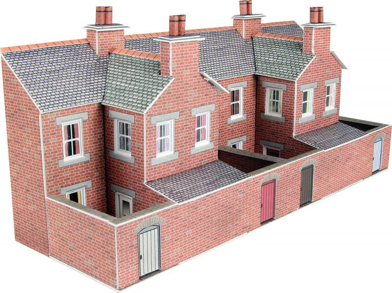 PN176  Low relief terraced house backs - brick