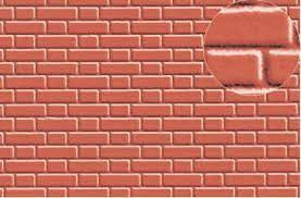 0410 - 7mm Flemish Bond Brick, Red