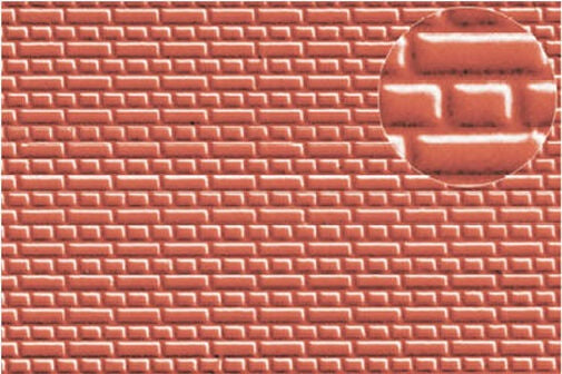 0399 - 4mm English Bond Brick, Red