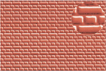 0400 - 7mm English Bond Brick, Red