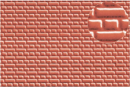 0400 - 7mm English Bond Brick, Red