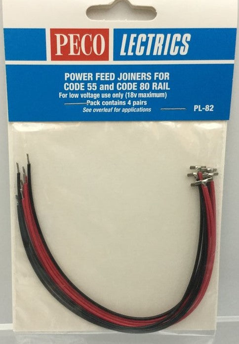 PL-82 Power Feed Joiners For C55, C80 Rail (4 pairs)