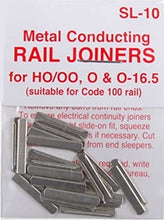 Load image into Gallery viewer, SL-10 Rail Joiners, nickel silver, for code 100 rail

